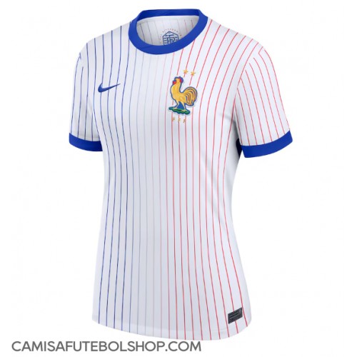 Camisa de time de futebol França Replicas 2º Equipamento Feminina Europeu 2024 Manga Curta